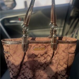 Coach Dark Brown Tote